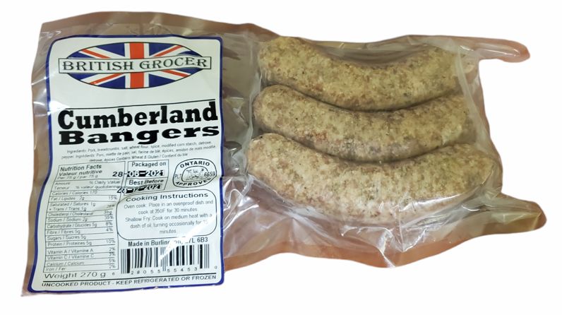 British Grocer - Cumberland Sausage 15 x 270g (Ontario Only)